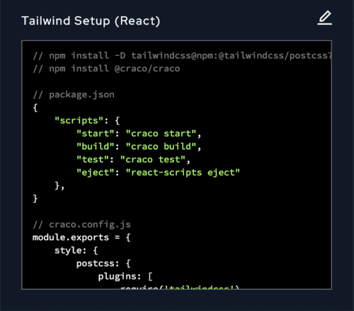 rotating images of snippet examples